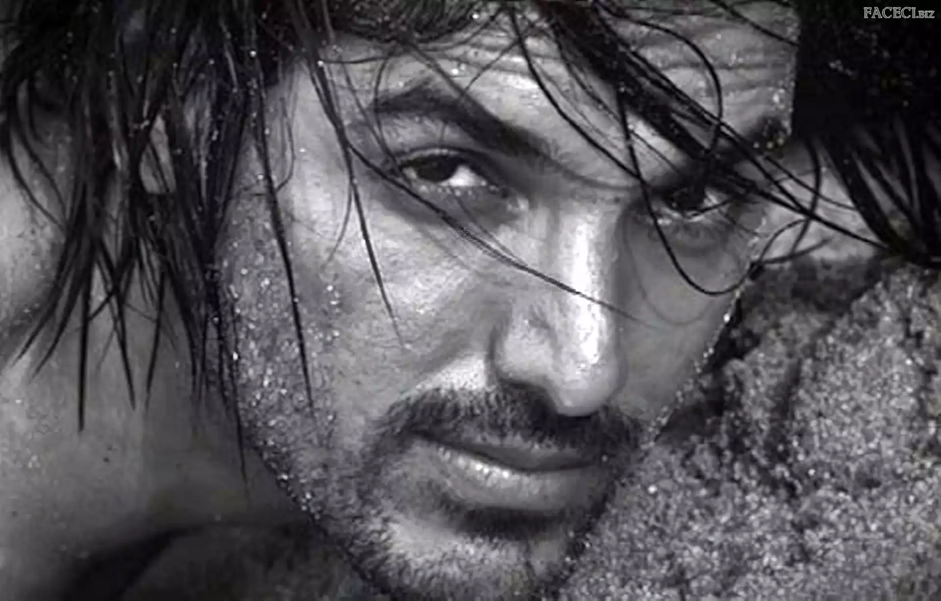 Zarost, John Abraham, Twarz